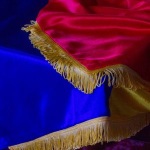 Drapel Romania cu franjuri