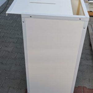 urna polipropilena pe structura de lemn